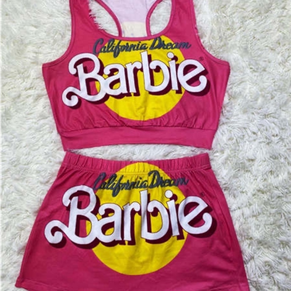 Barbie pj shorts set